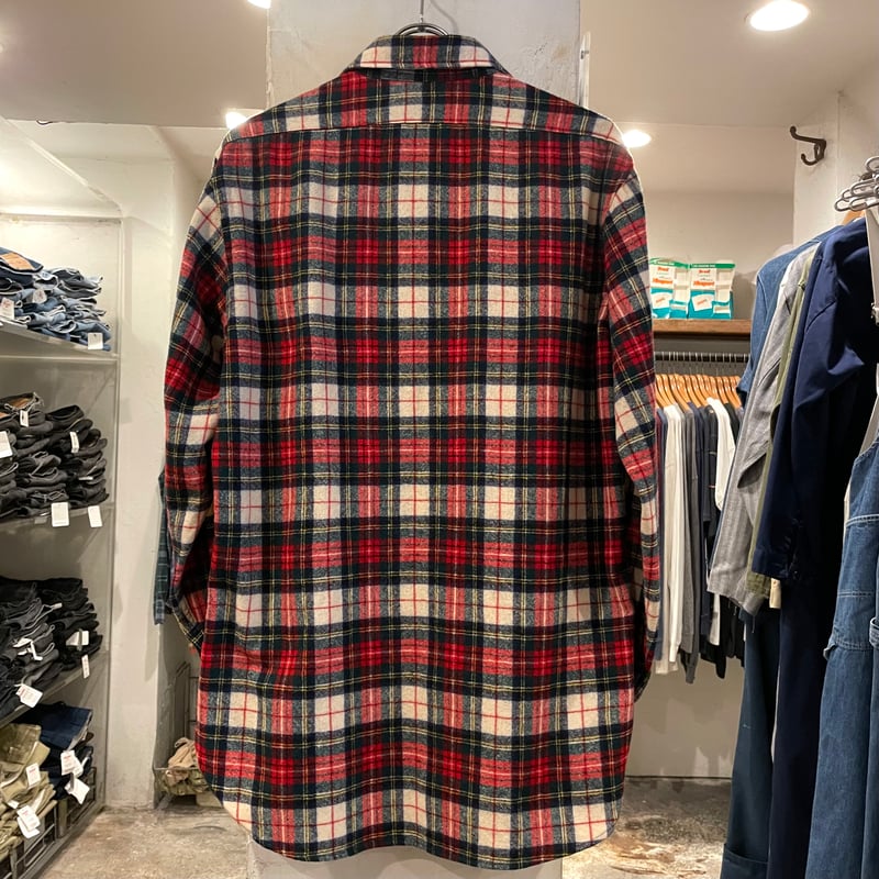 70s PENDLETON L/S ウールシャツ USA製 Size M ペンドルトン (S4