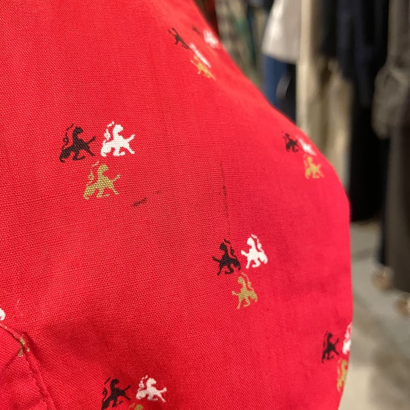 Bud Berma ボックスシルエット型 総柄シャツ ヴィンテージシャツ 50s