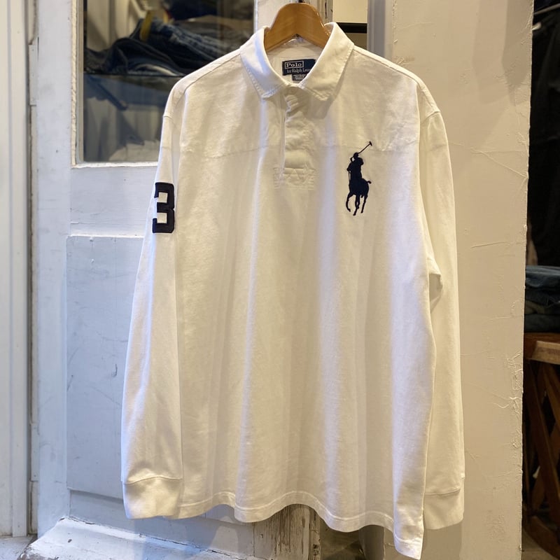 Ralph Lauren ラグビーシャツ 白 ラルフローレン | DUFF
