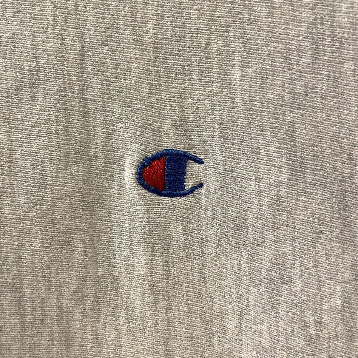 90s Champion リバースウィーブ reverse weave 無地 グレー USA製