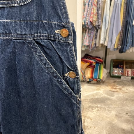 Lee　オーバーオール　Jelt Denim　ユニオンチケット　USA製　70s　(S1047)
