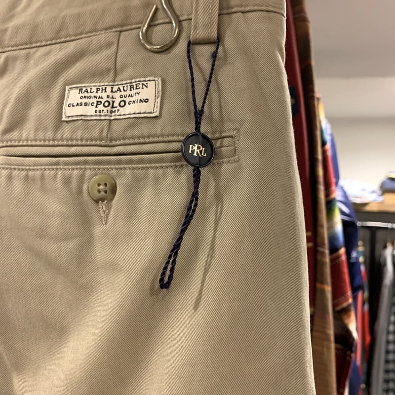 Polo by Ralph Lauren チノパン タック入り ポロチノ ベージュ Polo by Ralph Lauren チノパン タック入り ポロチノ ベージュ