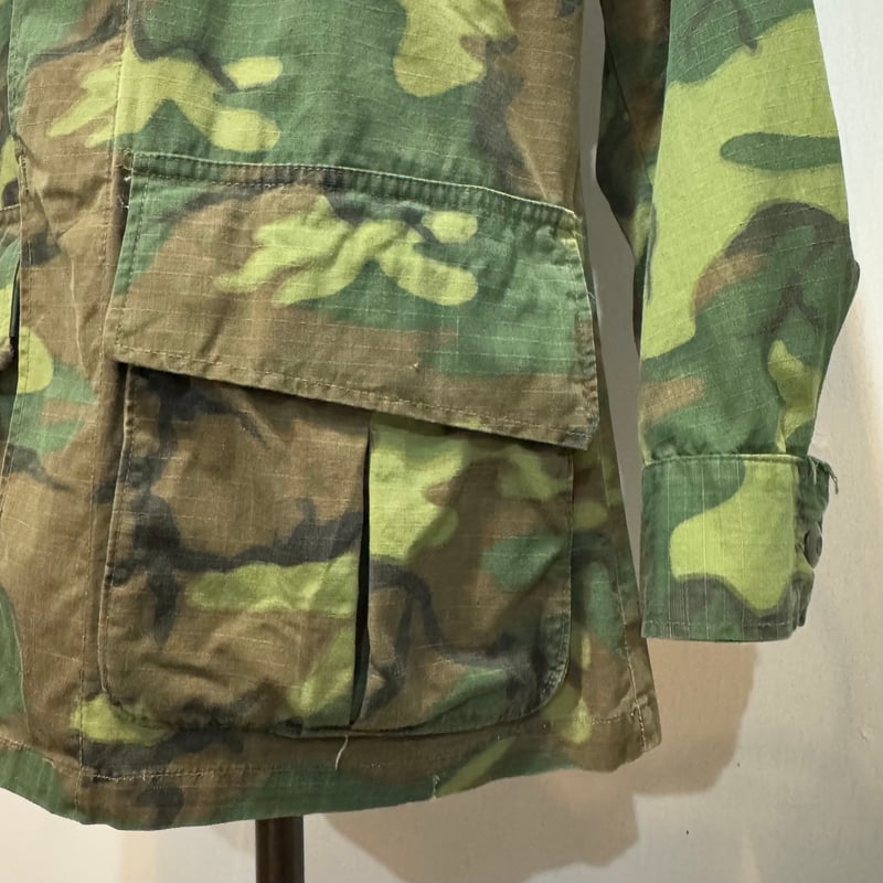 60s US MILITARY JUNGLE FATIGUE JACKET グリーンリーフ S