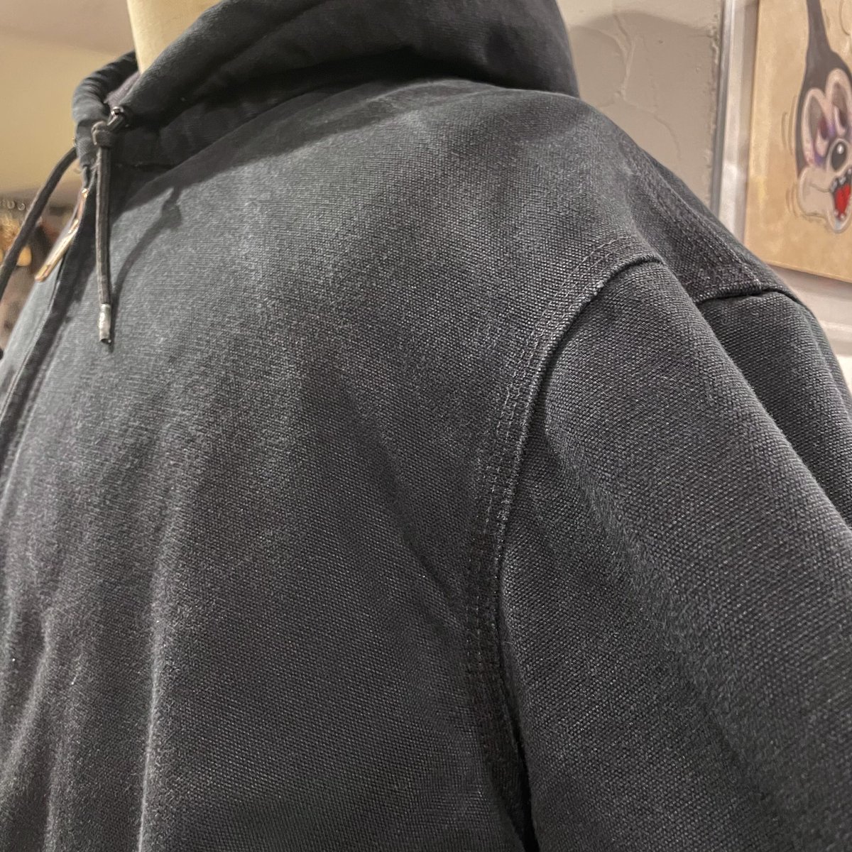 Carhartt アクティブジャケット USA製 ブラック 新品 US企画 Carhartt Thermal Lined Duck Active Jacket (BLACK