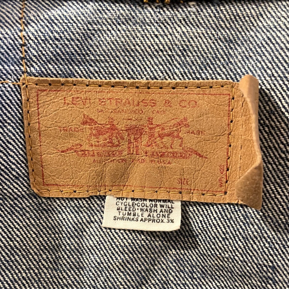 70s Levi's 70505 デニムジャケット ケアタグ スモールe 4th 70s Levi's 70505 デニムジャケット ケアタグ スモールe 4th
