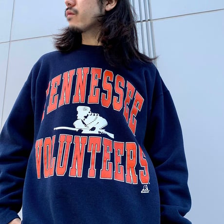 90s　Riddell　L/S カレッジスウェット　TENNESSEE VOLUNTEERS　USA製　(S2057)