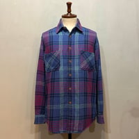 80s　BIGMAC　L/S ネルシャツ　Size M　コットンシャツ　(S5722)