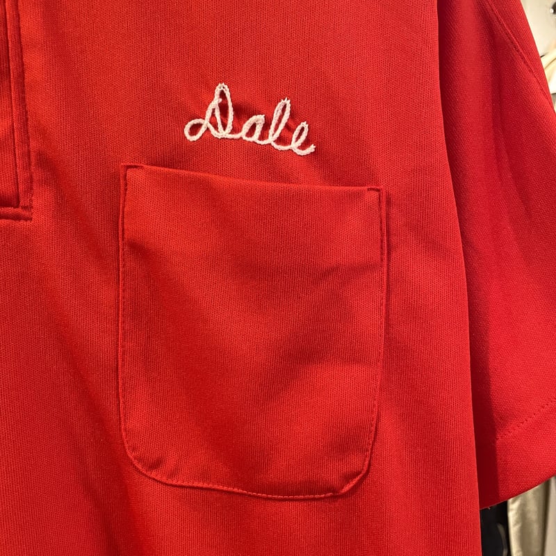 Hilton ボウリングシャツ polyester:100% USA製 ヒルトン 70s (S