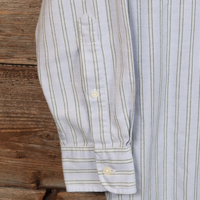 エルエルビーン オックスフォード 長袖 ボタンダウンストライプシャツM 古着 80～90年代 エルエルビーン L.L.Bean 長袖 ボタンダウン