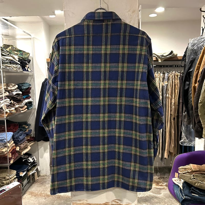 【最終値下げ】80s Woolrich ウールリッチ アメリカ製 XL ウールリッチ WOOLRICH 80S USA製 紺タグ THE WOMAN ウール