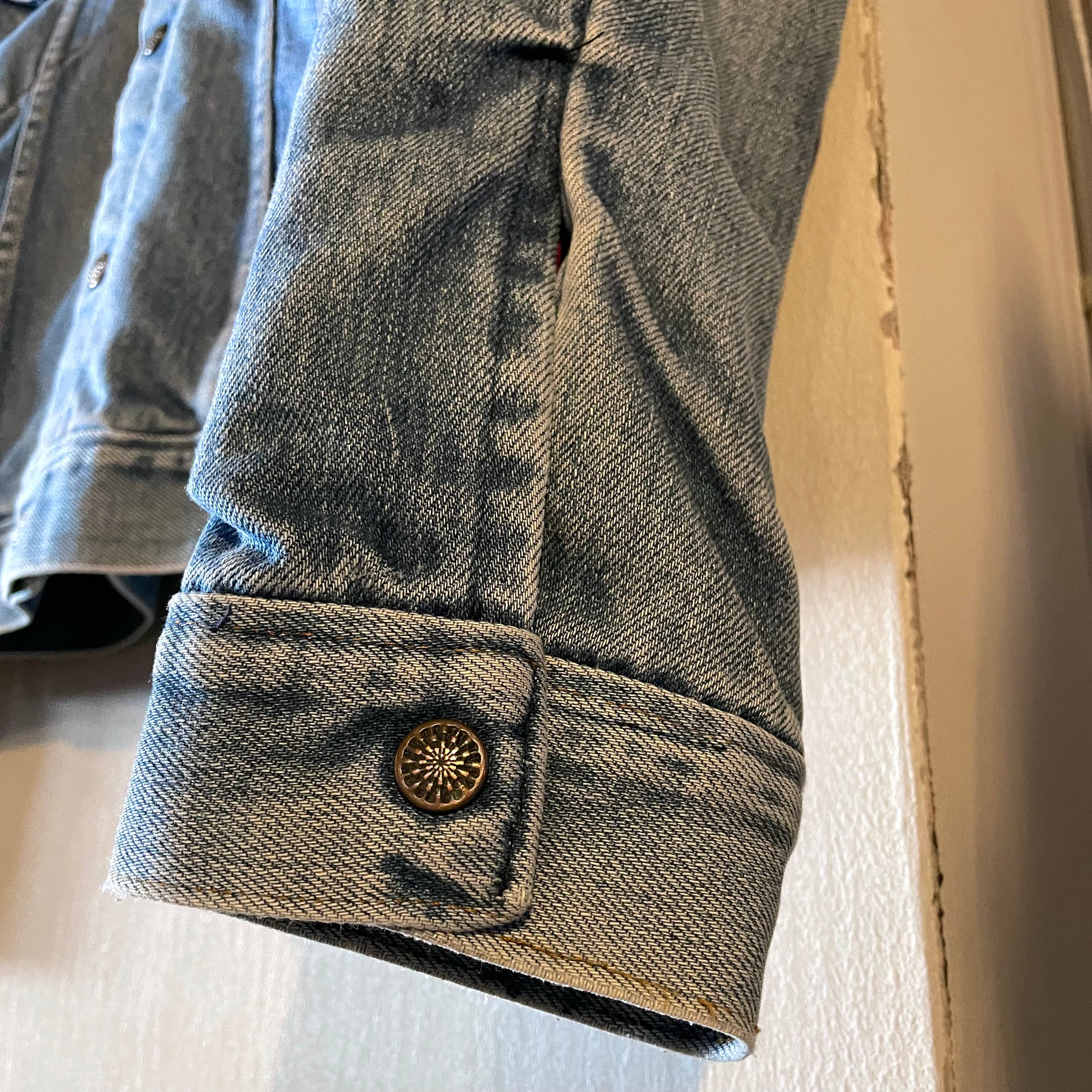 70s Brand Unknown デニムジャケット キルティングライナー Size 42 ハ