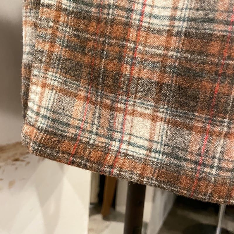 70s PENDLETON Vintage Wool Shirt オープンカラー ボックスシル