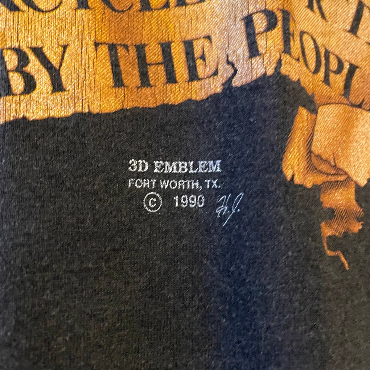 90s 3D EMBLEM HARLEY-DAVIDSON S/S Tシャツ ハーレーT US
