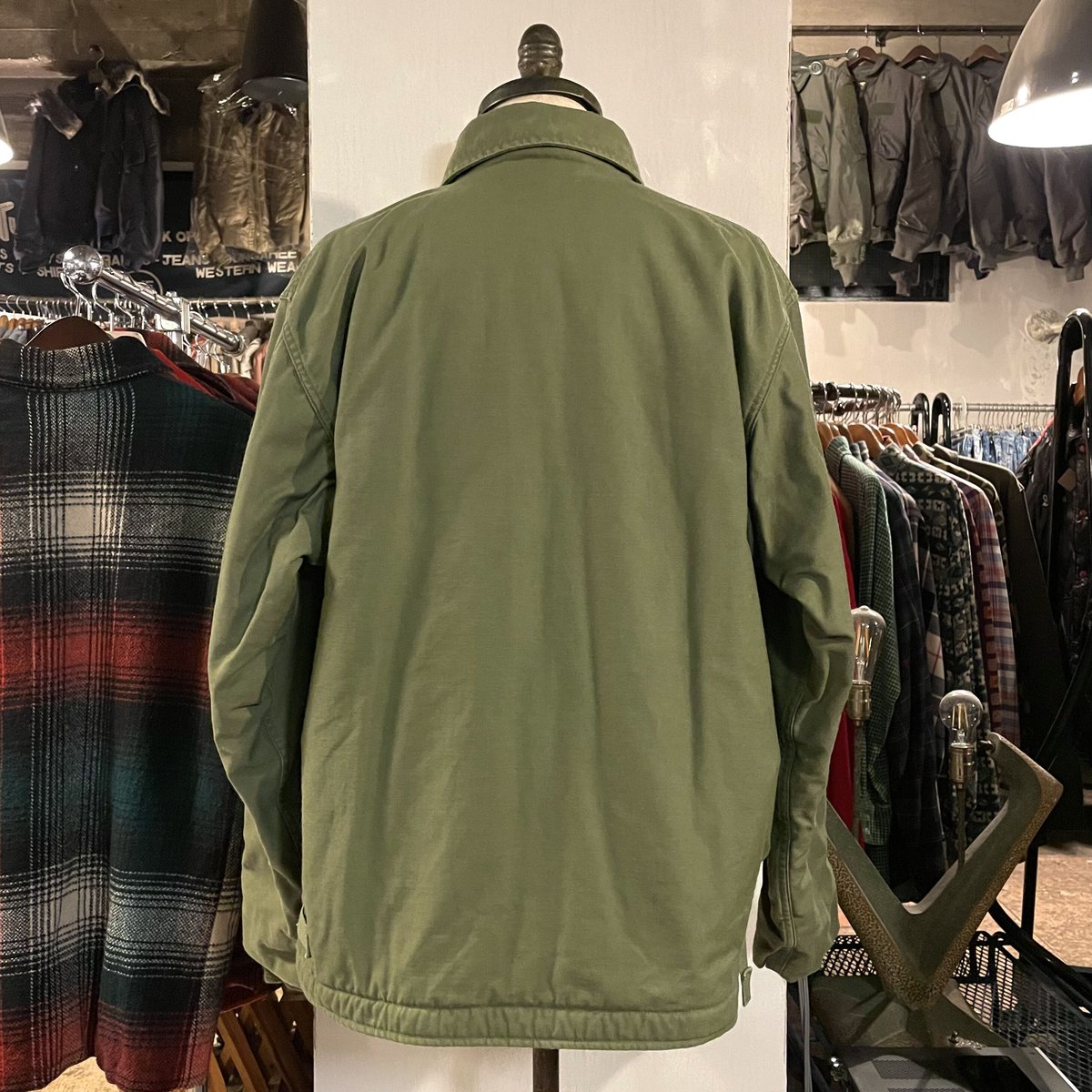 80s US NAVY A-2 DECK JACKET デッキジャケット ミリタリー