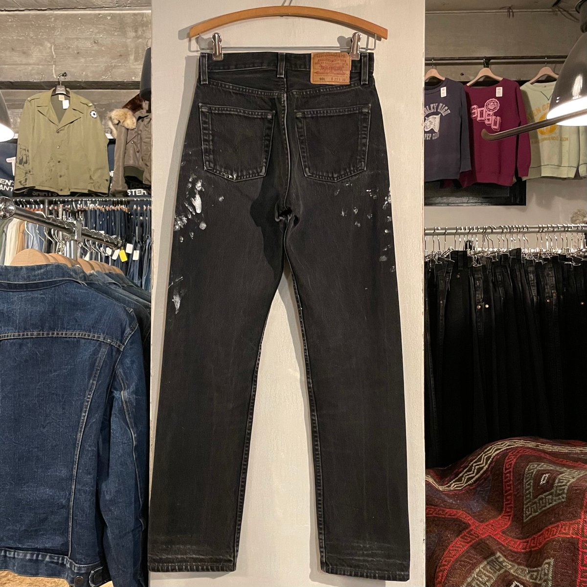 LEVI’S リーバイス 501 90s USA製 ブラック 後染め ワイド fit=scale-down,w=1200