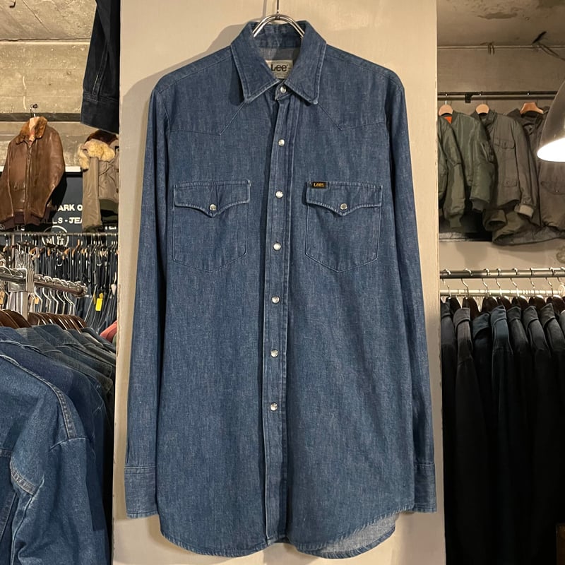 70s Lee L/S デニム ウエスタンシャツ USA製 リー (S4052) | DUFF 70s Lee L/S デニム ウエスタンシャツ USA製 リー (S4052) | DUFF