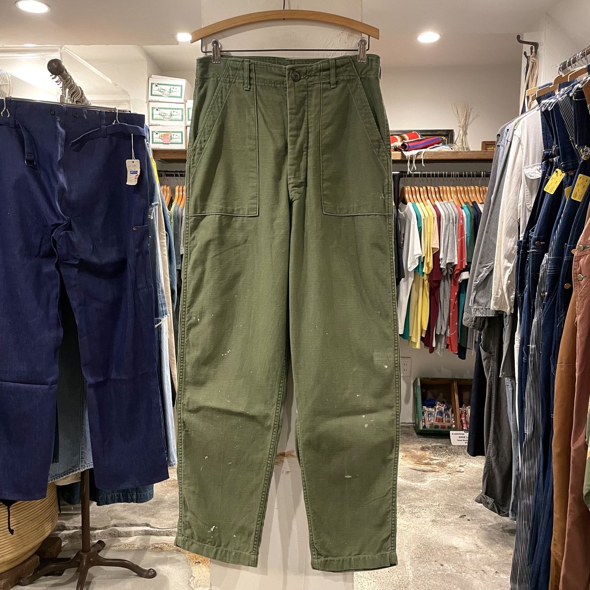 ビッグ割引 70s US 軍 ミリタリーパンツ OG107 70年代 ベイカーパンツ ARMY パンツ