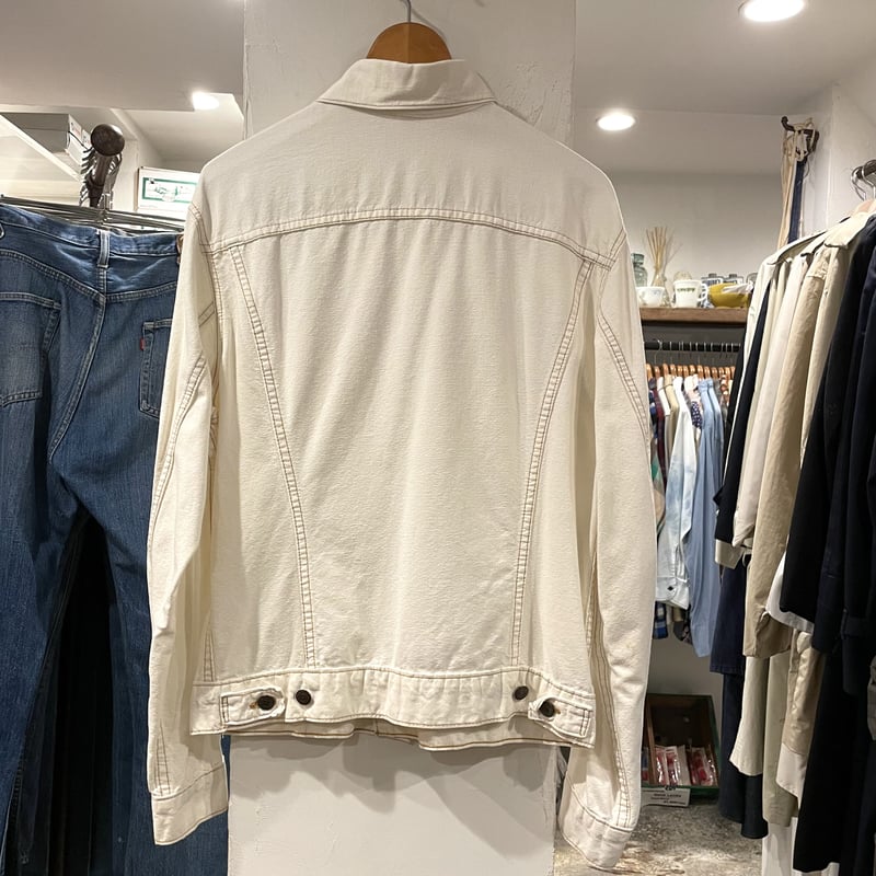Levis 70s オレンジタブ ホワイトデニム トラッカージャケット Levis 70s オレンジタブ ホワイトデニム トラッカージャケット