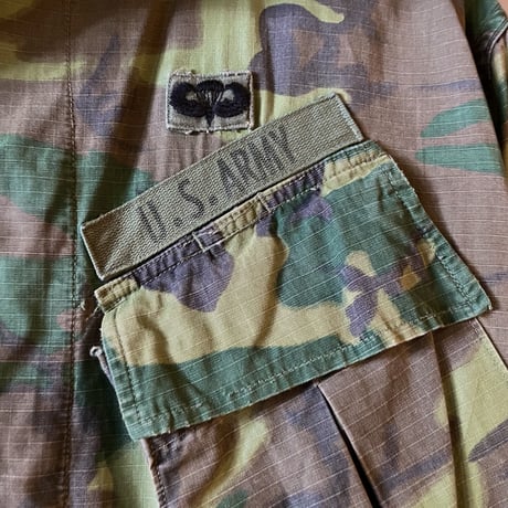 60s　US ARMY　Jungle Fatigue Jacket　ファティーグジャケット　5th type　グリーンリーフ　ERDL迷彩　(S2901)