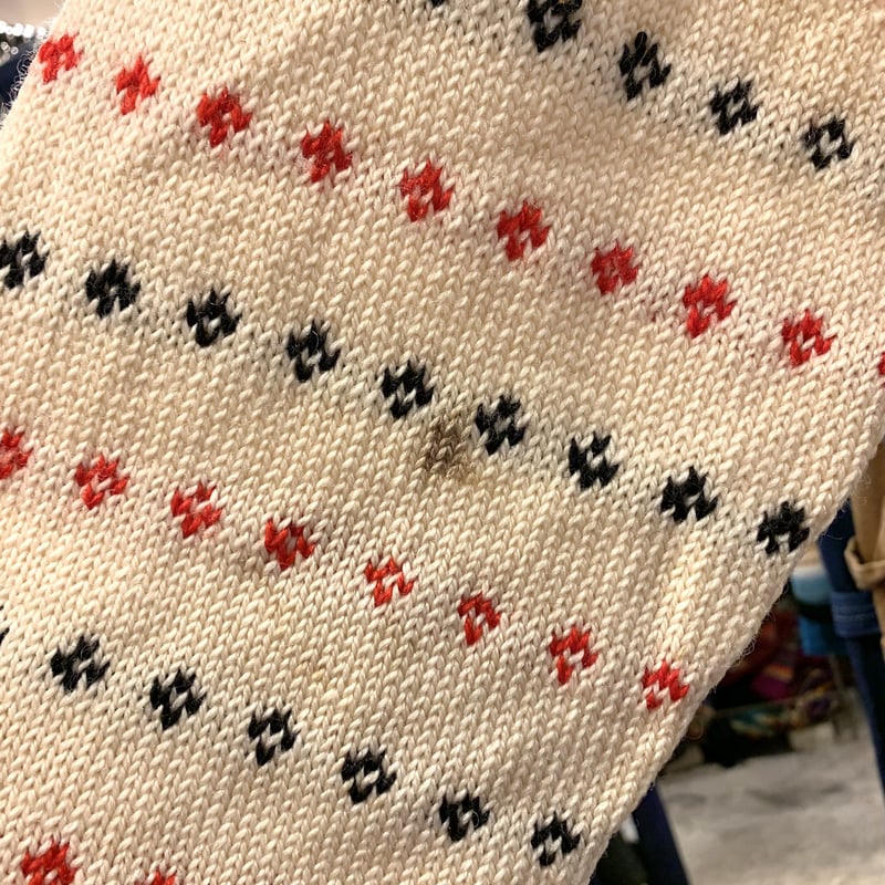 50s PAUL MAGE ノルディック柄 ウールセーター ニット ヴィンテージ