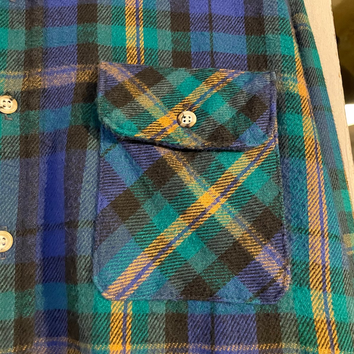 次は無いと思います70s神配色FIVE BROTHER ネルシャツUSA製XL 70s FIVE BROTHER L/S ネルシャツ USA製 Size 2XL ファイブブラ