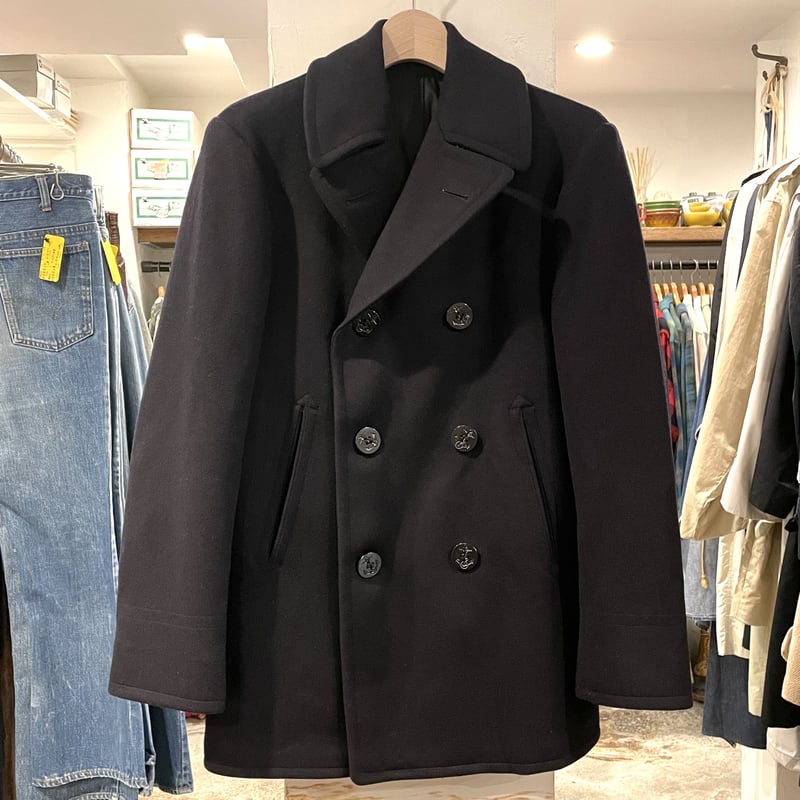 50s US NAVY ヴィンテージPコート 36 ウール 50s Vintage U.S NAVY Wool Melton 8 Button PeaCoat アメリカ軍