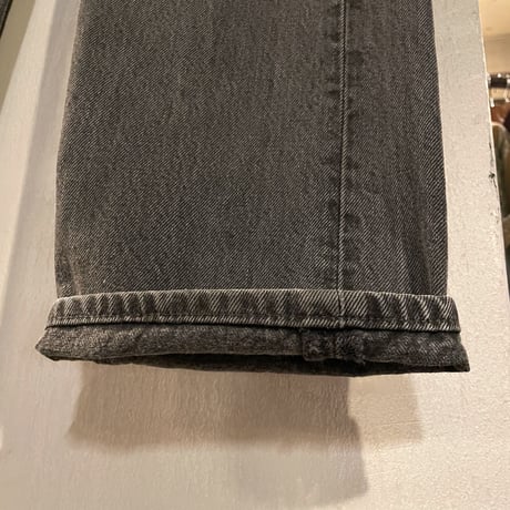 90s　Levi’s 501 0660　後染め ブラックデニム パンツ　32×33　USA製　1995年　(S3460)