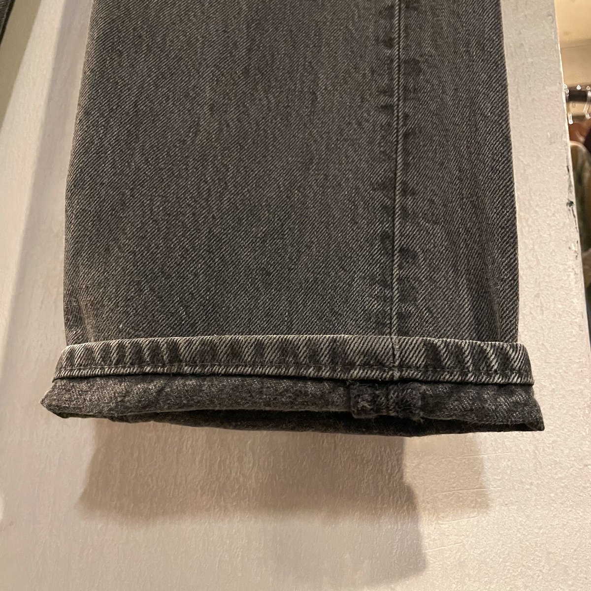 90s Levi's 501 0660 後染め ブラックデニム パンツ 32×33 USA製