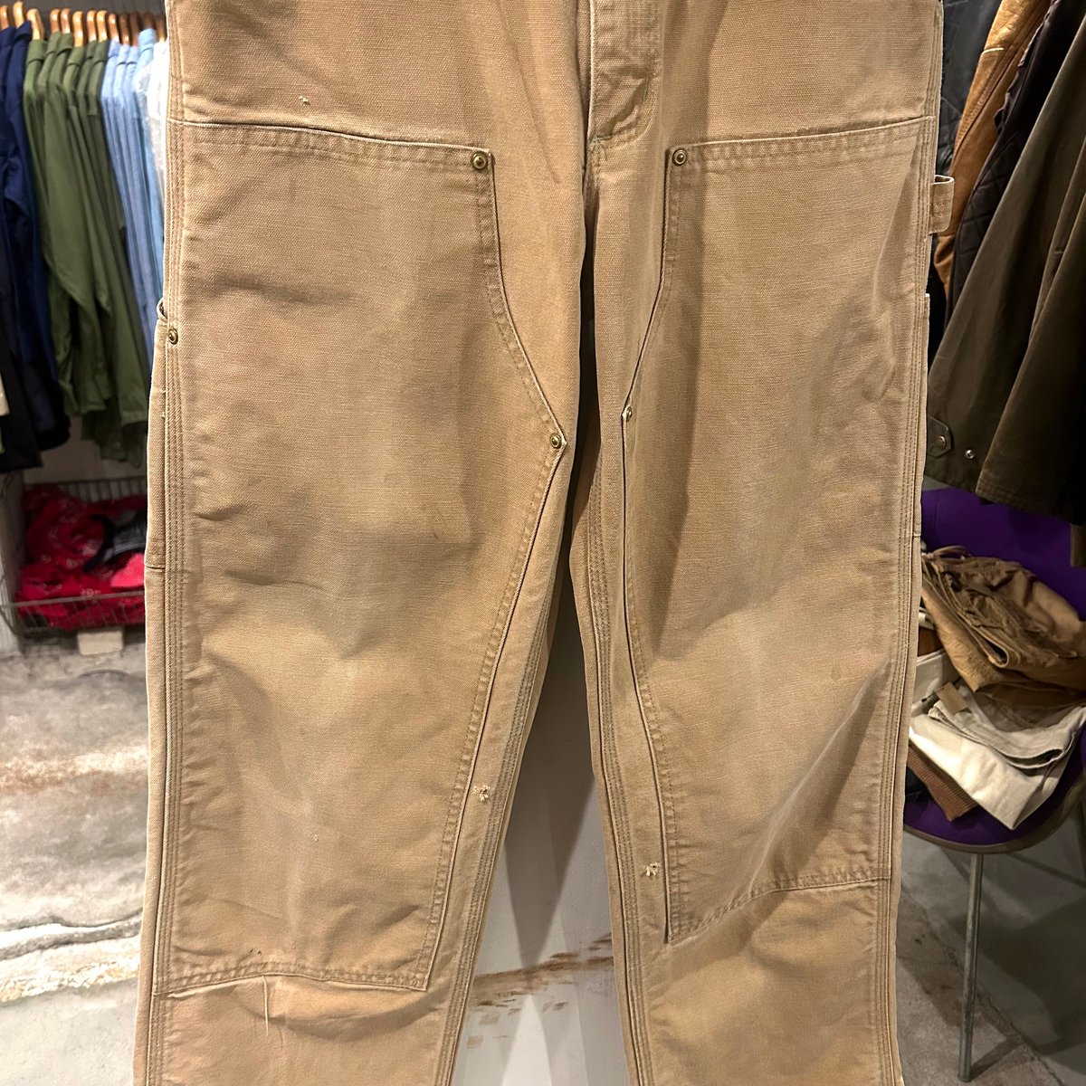 90s carhartt ダック地 ペインターパンツ ダブルニー カーハート 