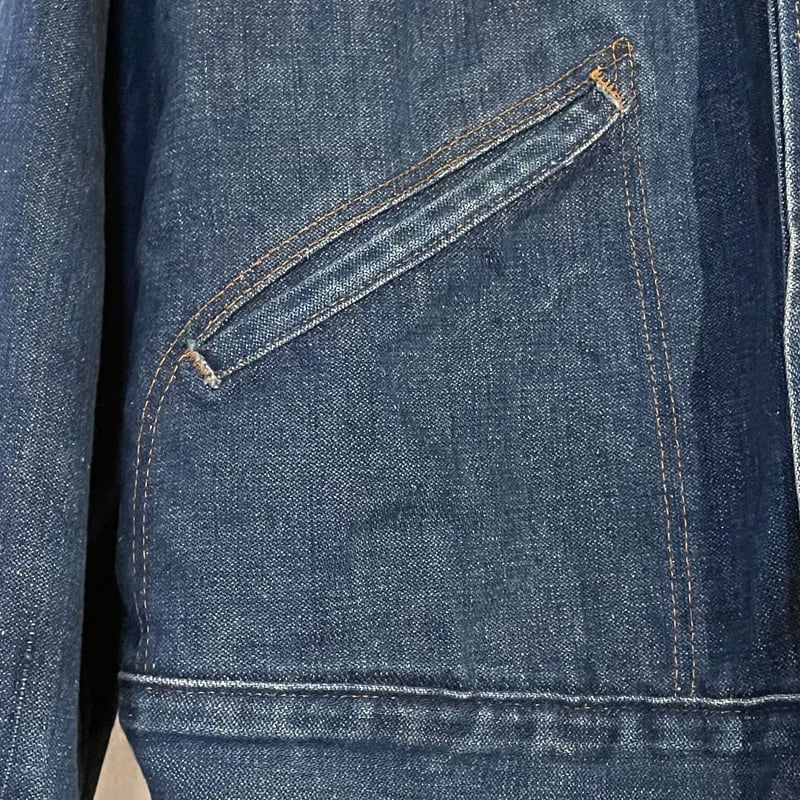 80s Wrangler デニムジャケット ブランケットライナー 襟コーデュロイ
