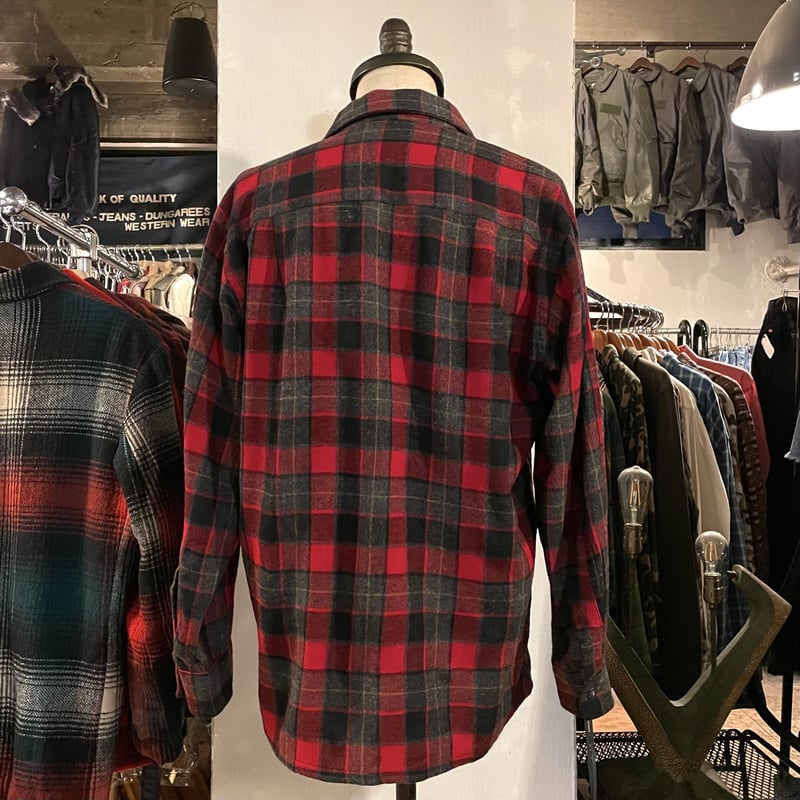 50s TOWNCRAFT Vintage Wool Shirt オープンカラー ウールシャツ