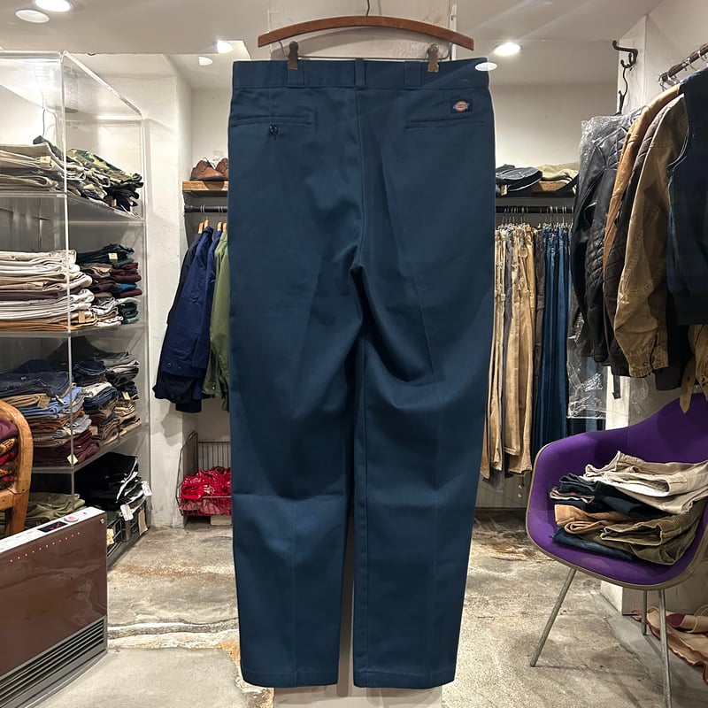 90s Dickies 874 ワークパンツ ディッキーズ ネイビー 38×33 USA製 (