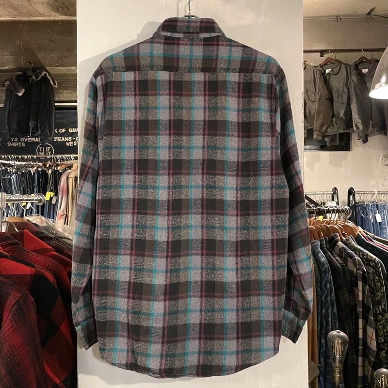 80s FIVE BROTHER ネルシャツ USA製 ファイブブラザー コットンシャツ