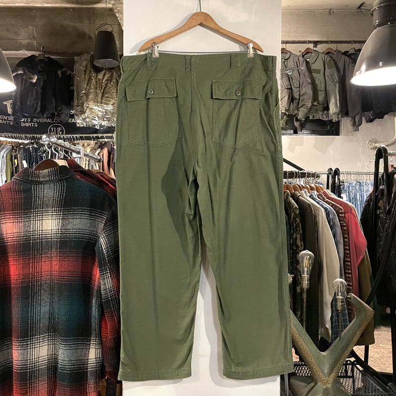 希少ビッグサイズ　60s US.ARMY ベイカーパンツ ファティーグパンツ 楽天市場】60s USA製 ヴィンテージ U.S.ARMY 初期タイプ サイド