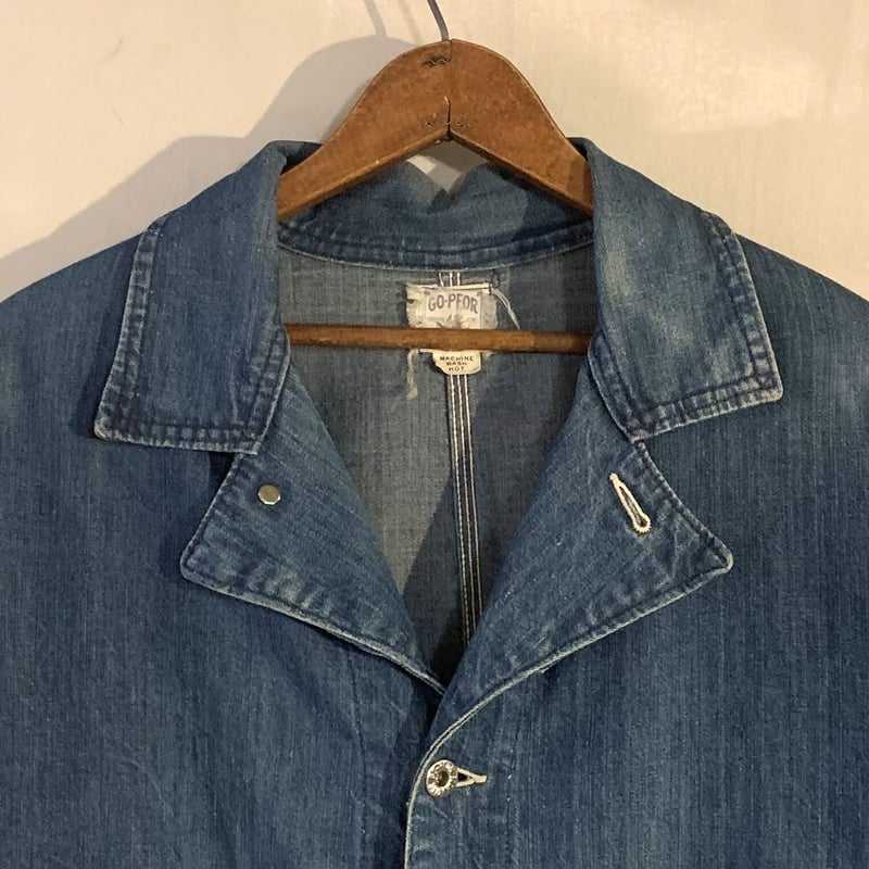 50s GO-PFOR JOHNSON UNIFORME ヴィンテージ デニムカバーオール 50s GO-PFOR JOHNSON UNIFORME ヴィンテージ デニムカバーオール