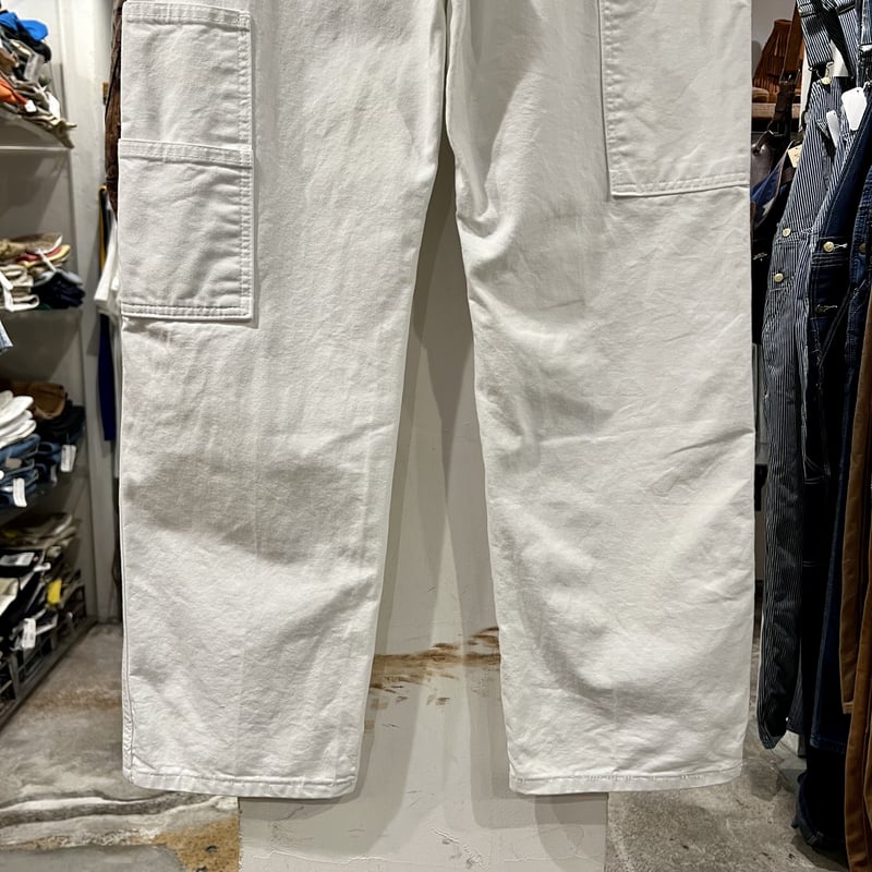 【ksm94】Dickies ペインターパンツ W32 L30 ホワイト Dickies White Painter Pants W32×30 ディッキーズ 白ペインター