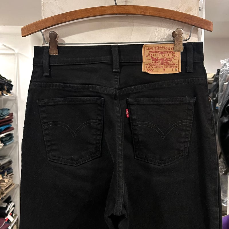 Levi's 550 リーバイス ブラックデニムパンツ ストレッチ COTTON Levi's 550 リーバイス ブラックデニムパンツ ストレッチ COTTON