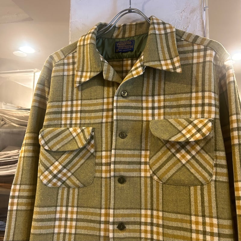 60s PENDLETON ウールチェックシャツ ペンドルトン 好配色 60s PENDLETON ウールチェックシャツ ペンドルトン 好配色