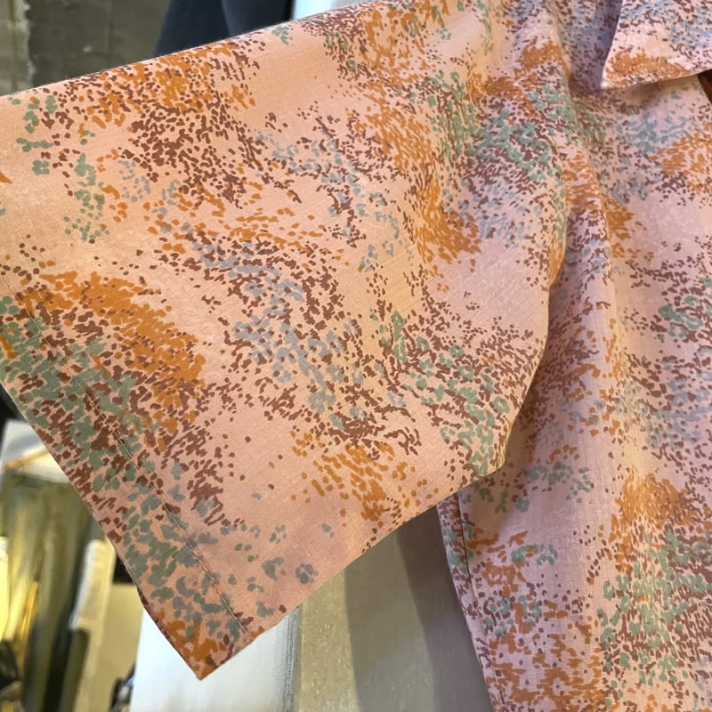 70s TOWNCRAFT S/S ボックスシャツ 総柄 USA製 JC Penny (S36