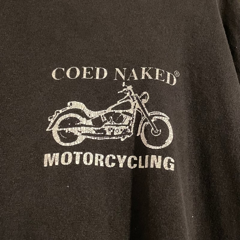 80s~ COED NAKED S/S バイクTシャツ MOTORCYCLE USA製 Siz