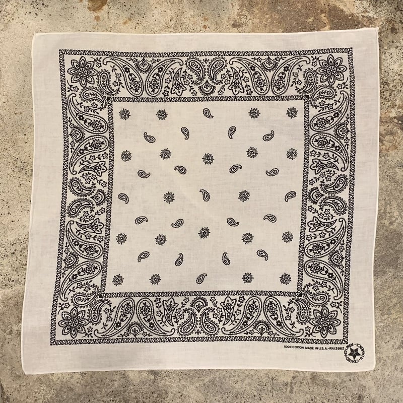 ✨終止符系バンダナ ホワイトタイガー✨ヴィンテージ☆バンダナ☆60s