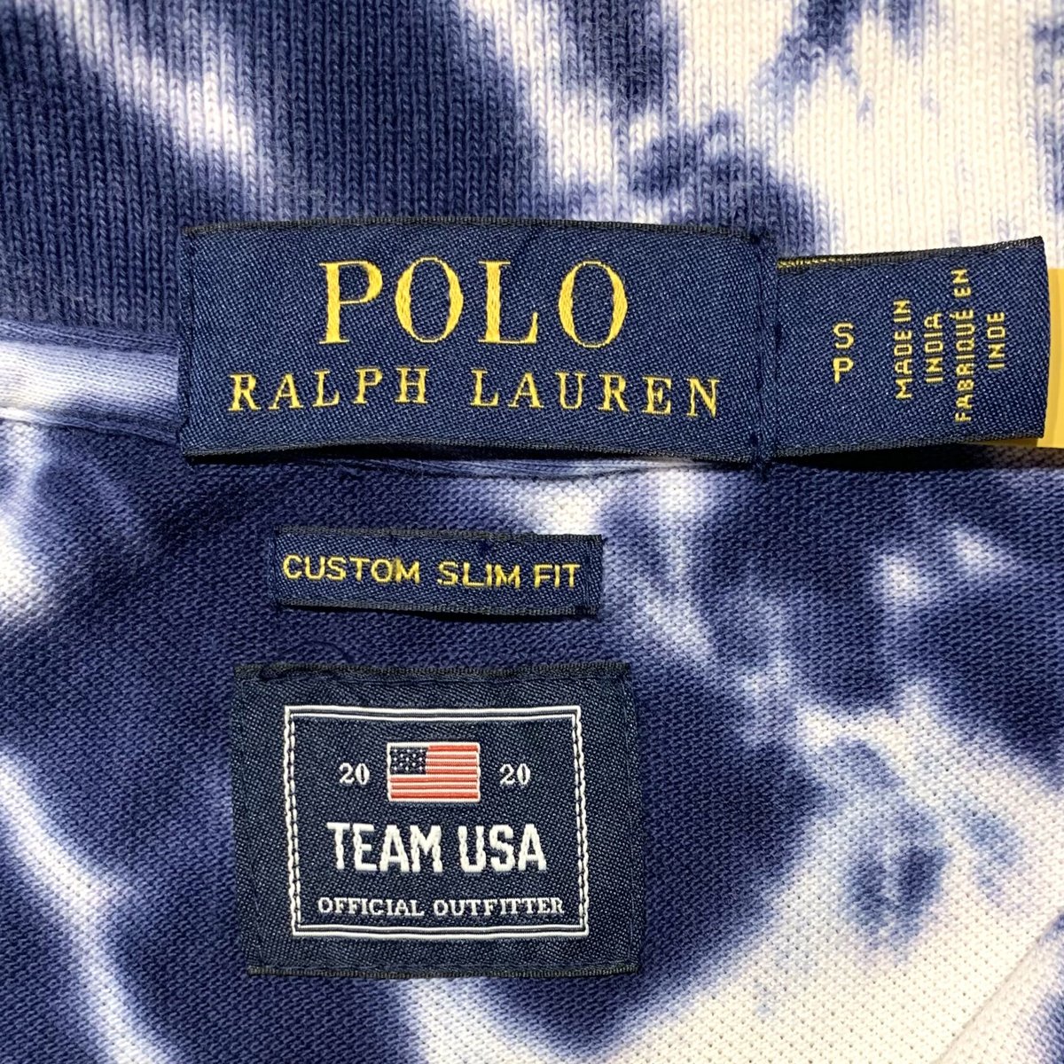Ralph Lauren S/Sポロシャツ タイダイ染め TEAM USA ラルフローレン (
