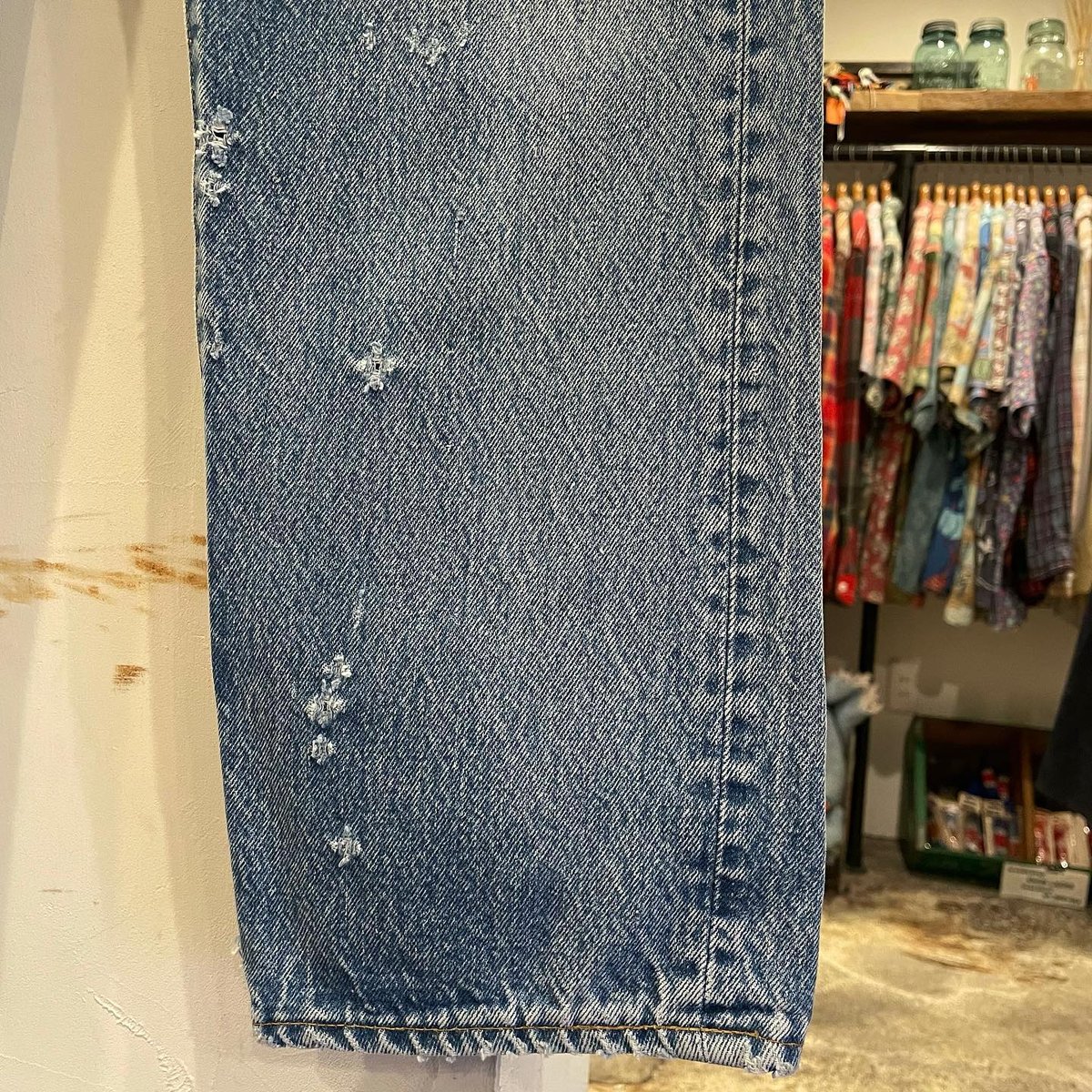 80s リーバイス501 内股シングル　黒カンヌキ Levi's 501 80年代 リーバイス 501 内股シングル 黒カンヌキ 脇割り