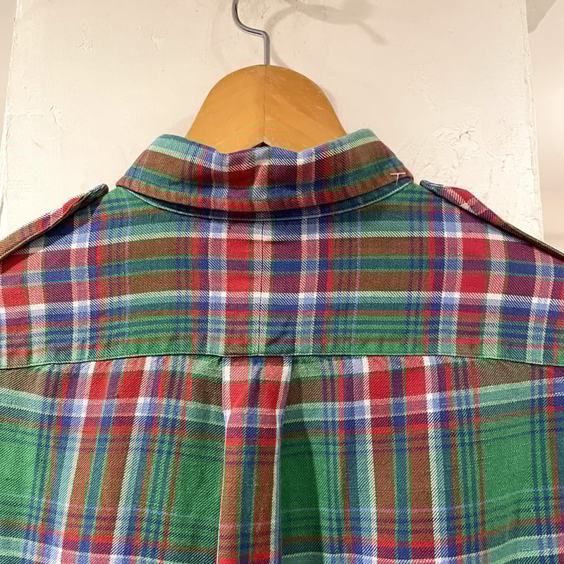 polo ralph lauren シルクリネンチェックシャツ 楽天市場】90s オールド □ POLO ポロ ラルフローレン チェック