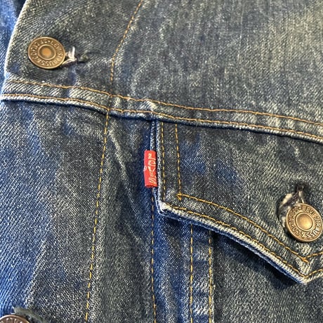 70s~　Levi’s 75505-0217　デニムジャケット　CANADA製　2ポケ　リーバイス　(S3377)