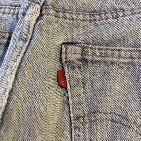 80s　Levi’s 505 0217　デニムパンツ　33×31　黒カン　内股シングル　裾チェーンステッチ　42 TALON ZIP　ボタン裏 16　USA製　1980年　(S3626)