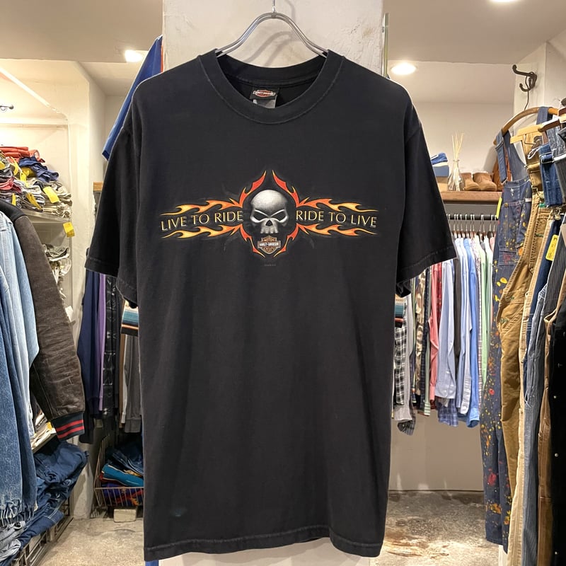 HARLEY-DAVIDSON ハーレーT ショートスリーブ 両面プリント USA製 