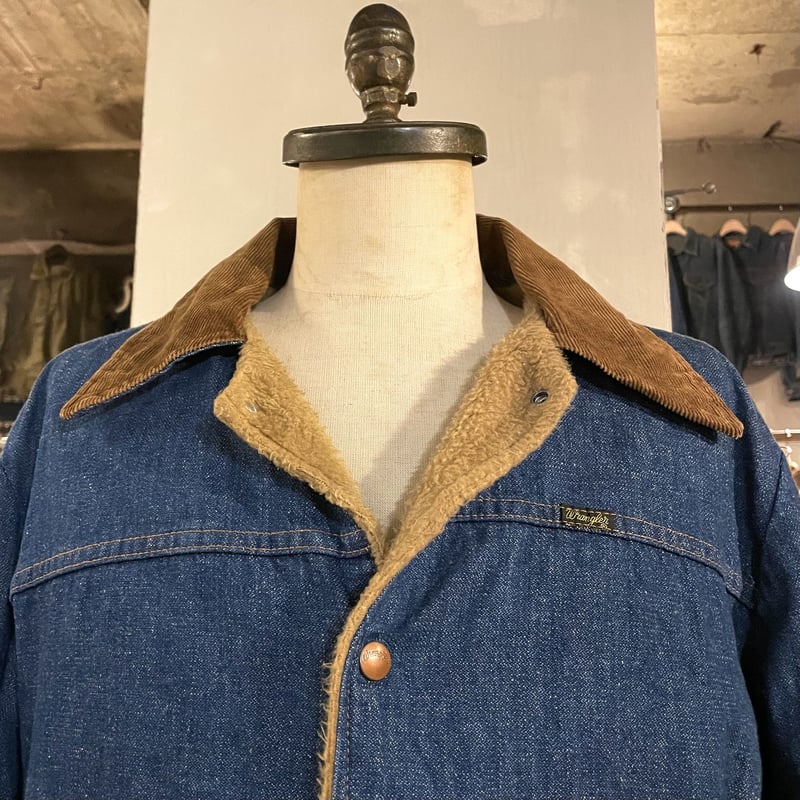 ビッグサイズ Wrangler 70s USA製 デニムボアジャケット 44 ビッグサイズ Wrangler 70s USA製 デニムボアジャケット 44