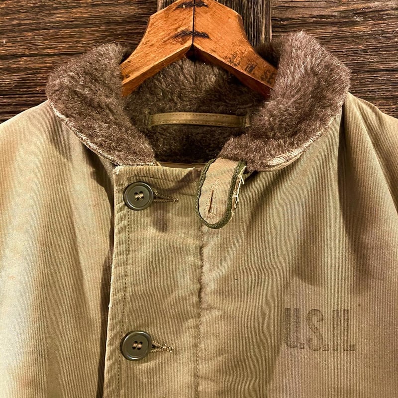US NAVY 40s N-1 DECK JACKET TALONジップ コの字留 デッキジャ US NAVY 40s N-1 DECK JACKET TALONジップ コの字留 デッキジャ
