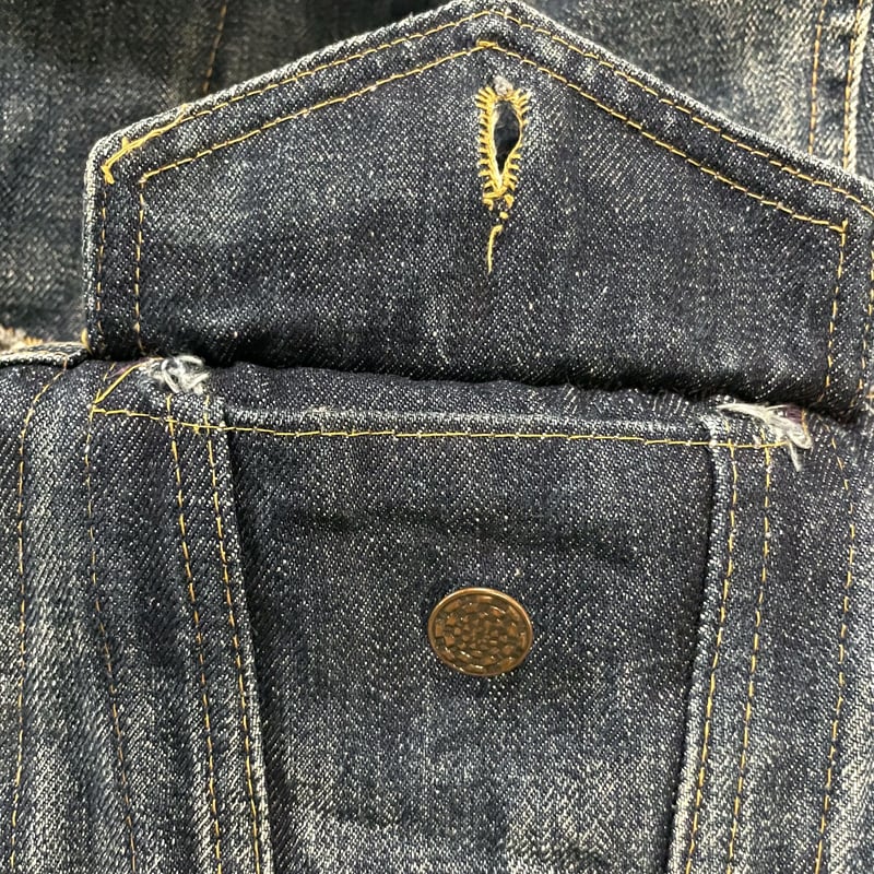 60s Vintage Denim Jacket 4th Type インディゴ染 ストア系 ヴ